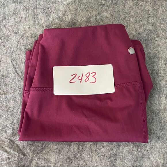 Yogalicious Womens Wine‎ Colored Spandex High Waist Bike Shorts Size MD - Picture 8 of 8